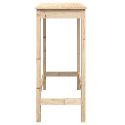 Mesa Alta De Bar Madera Maciza De Pino 100x50x110 Cm_4