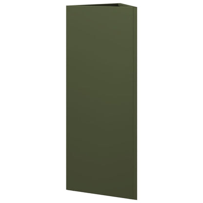 Jardinera Triangular Acero Verde Oliva 30x26x75 Cm_5