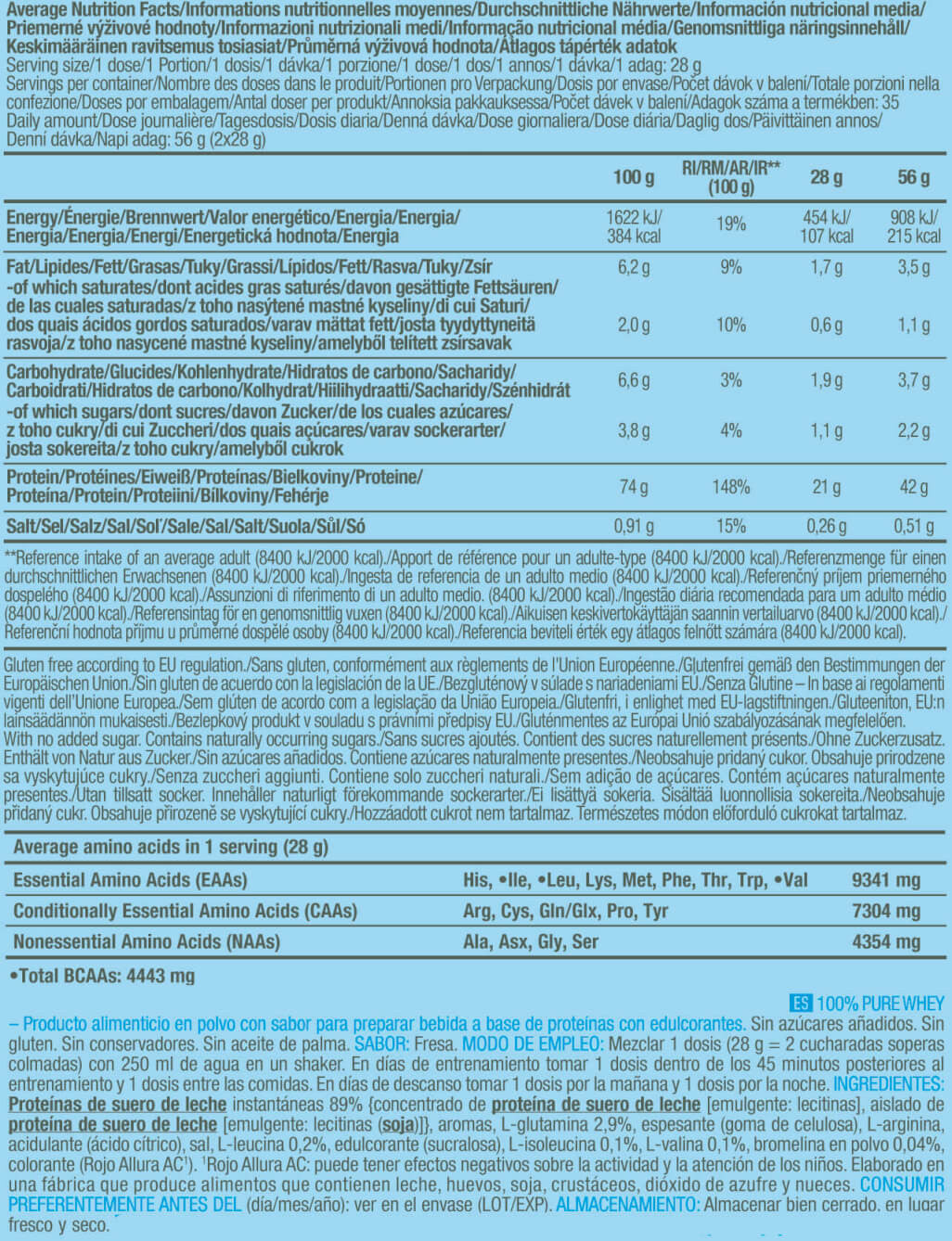 100% Pure Whey 1 Kg Fresa_5