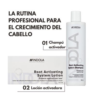 Indola Pack Anticaída Profesional Con Champú 300ml + 8 Ampollas Activadoras 7ml_3