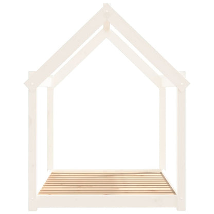 Vidaxl Cama Para Perros Madera Maciza De Pino Blanco 111x80x100 Cm_5