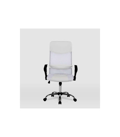 Silla De Oficina Dafne Acabado Blanco. Alto: 112.5-122cm Ancho: 60cm Fondo: 49.5cm._0