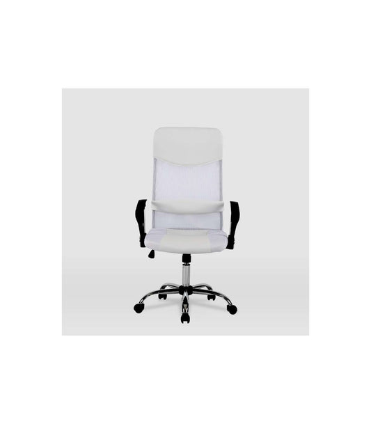 Silla De Oficina Dafne Acabado Blanco. Alto: 112.5-122cm Ancho: 60cm Fondo: 49.5cm._0