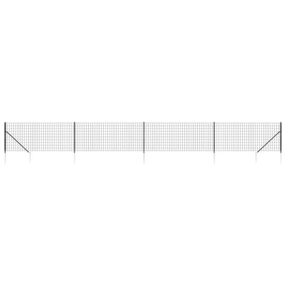 Cerca De Alambre Con Pinchos De Anclaje Gris Antracita 1,1x10 M / Vetonek_2