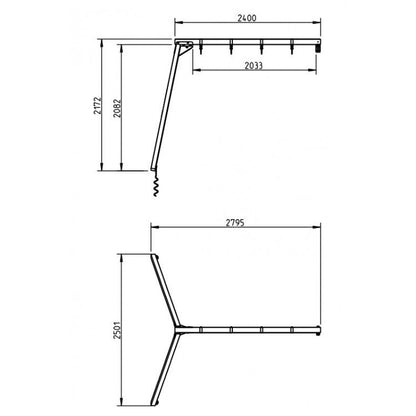 Columpio Apoyado Doble Xl (plataforma A 150 Cm).