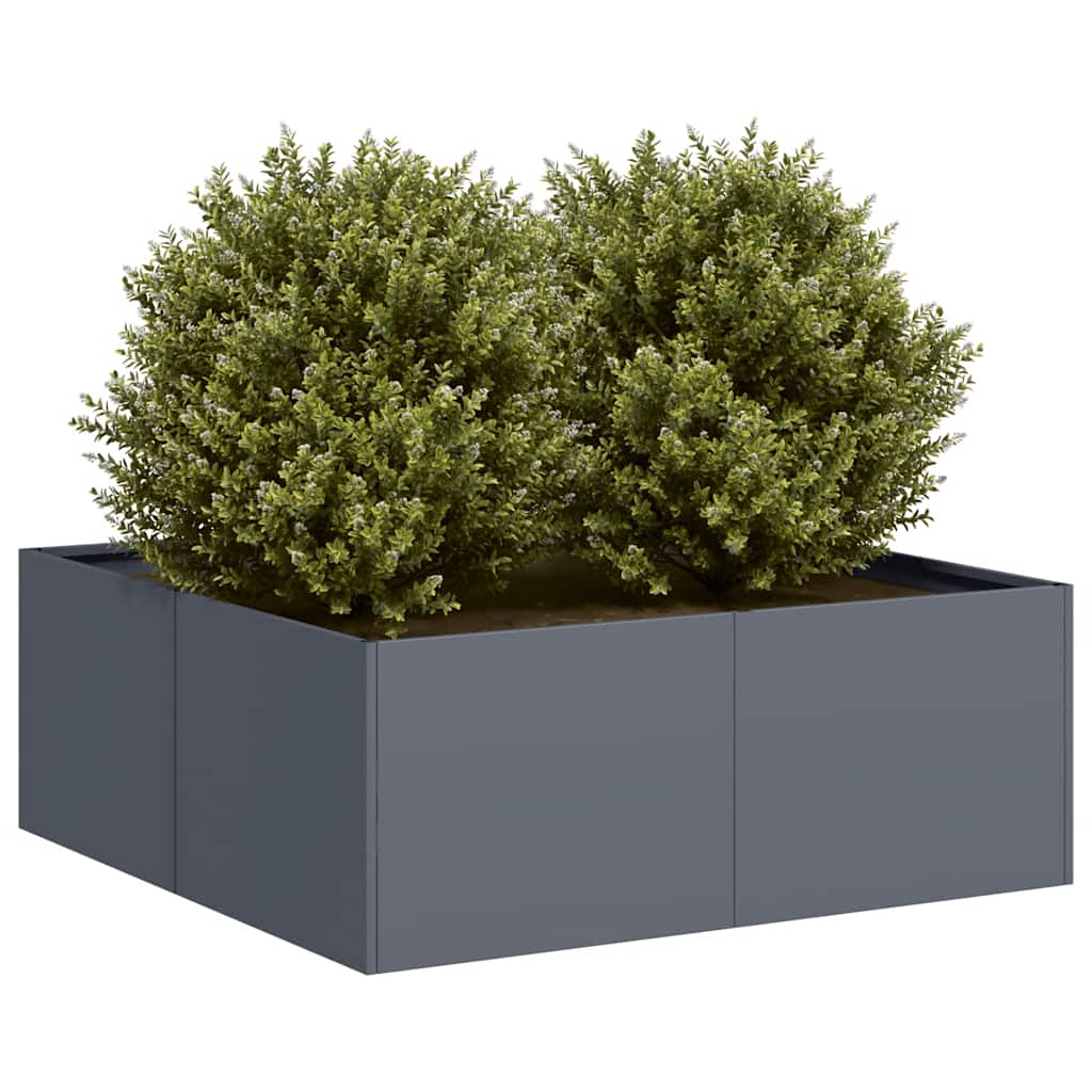 Jardinera Acero Gris Antracita 80x80x30 Cm_1