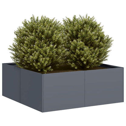 Jardinera Acero Gris Antracita 80x80x30 Cm_1