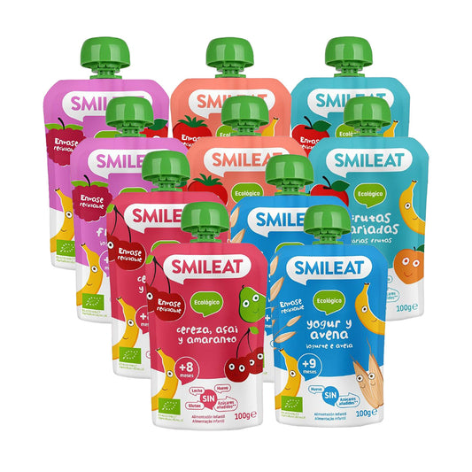 Pack Mix Pouches Ecológico 10 Uds. Smileat