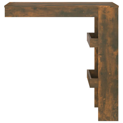 Mesa De Bar De Pared Contrachapada Roble Ahumado 102x45x103,5cm_1