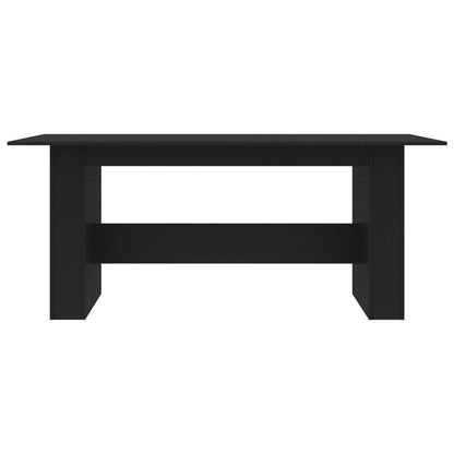 Mesa De Comedor De Madera De Ingeniería Negro 180x90x76 Cm_2