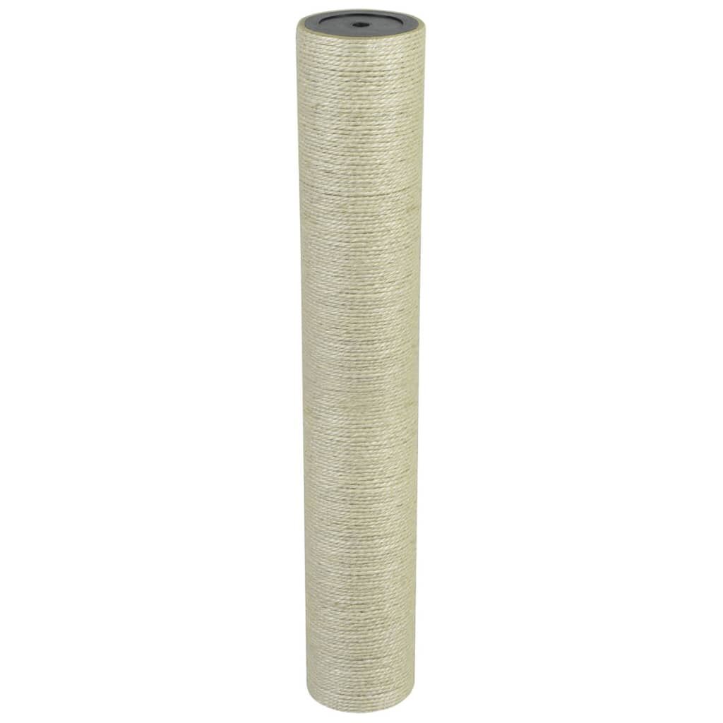 Vidaxl Poste Rascador Para Gatos 8x50 Cm 8 Mm Beige_0