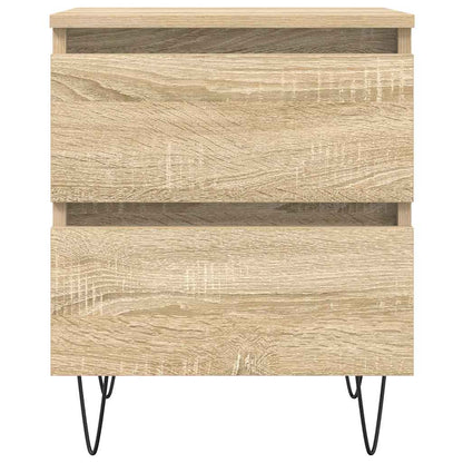 Mesita De Noche Madera De Ingeniería Roble Sonoma 40x35x50 Cm_3
