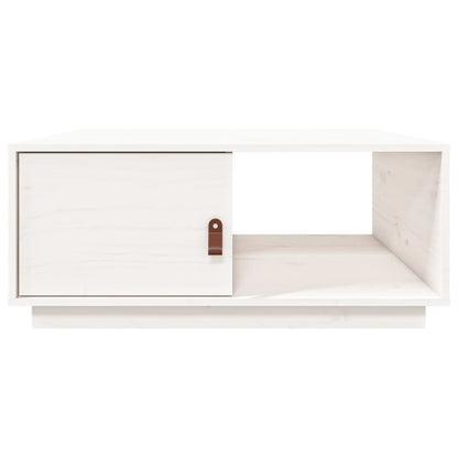 Mesa De Centro De Madera Maciza De Pino Blanco 80x50x35,5 Cm_4