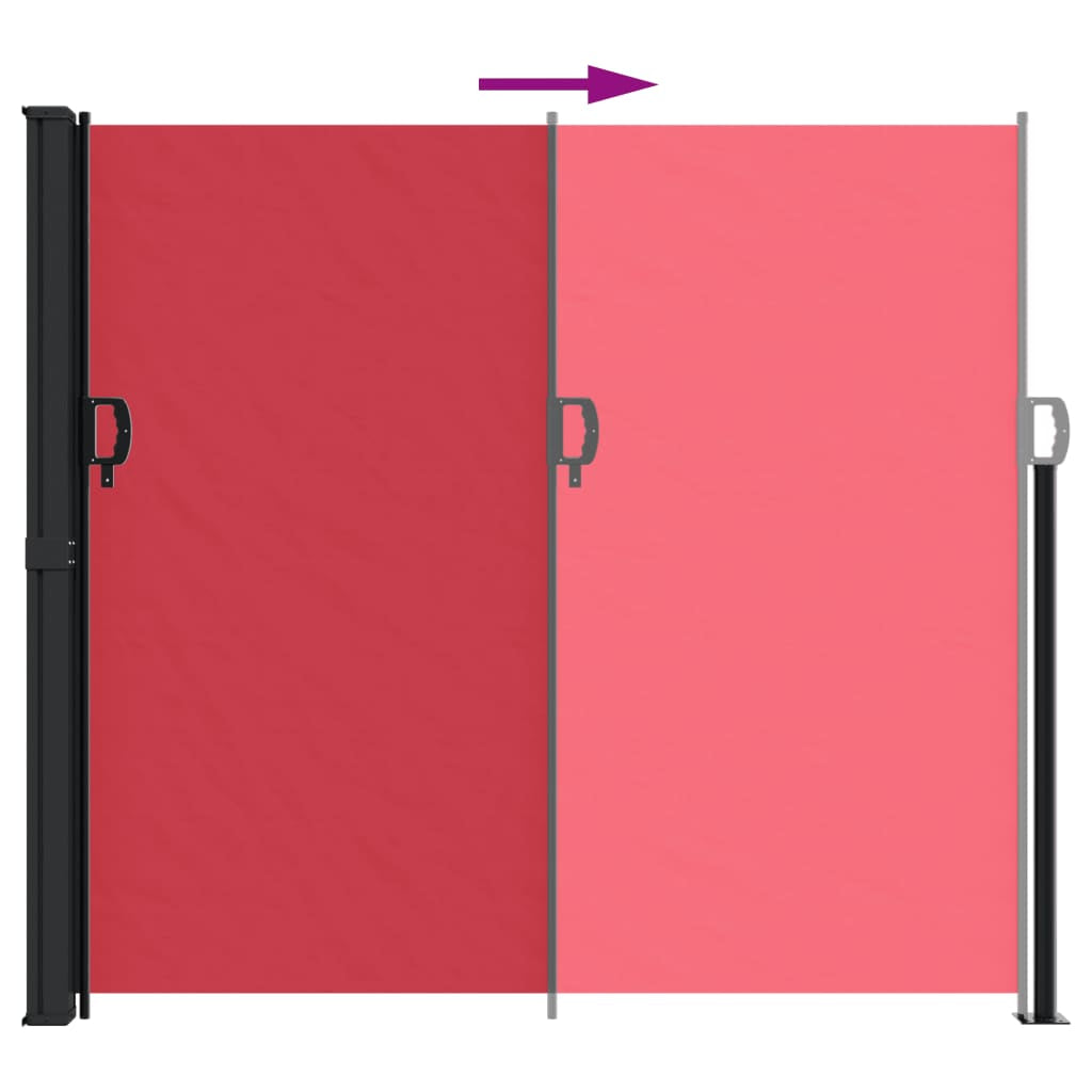 Vidaxl Toldo Lateral Retráctil Rojo 180x500 Cm_4