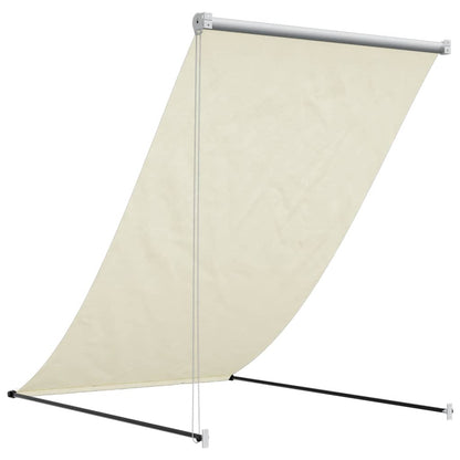 Toldo Retráctil De Tela Y Acero Crema 150x150 Cm_4