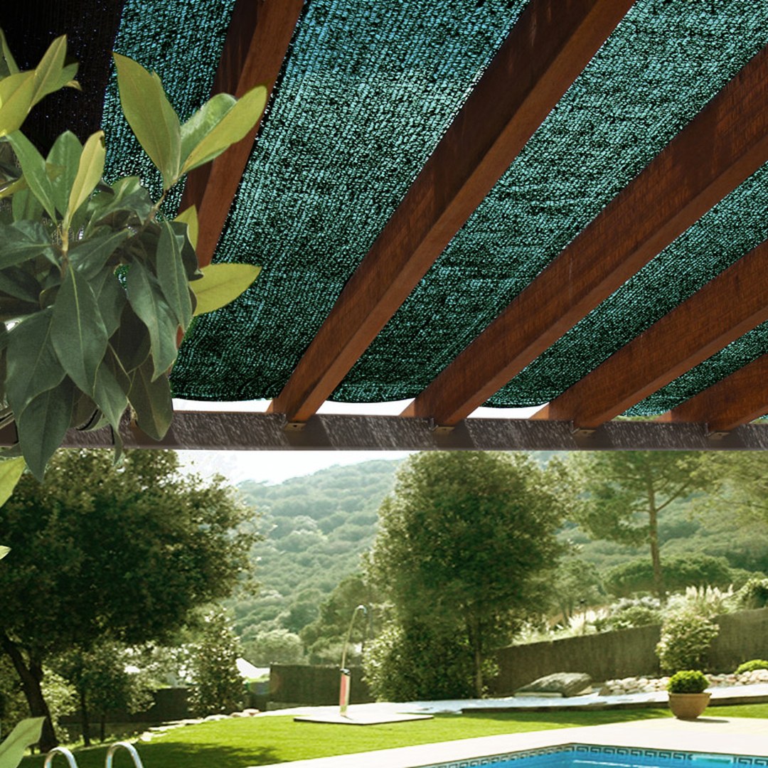 Malla De Sombreo Sun-net 2x100 M Verde Nortene_2