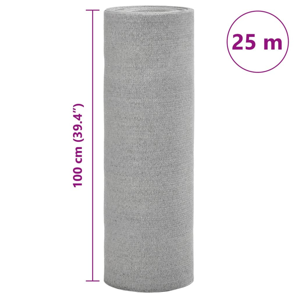 Vidaxl Red De Privacidad Hdpe Gris Claro 1x25 M 195 G/m²_2