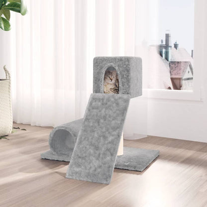Vidaxl Rascador Para Gatos Con Postes De Sisal Gris Claro 59 Cm_1