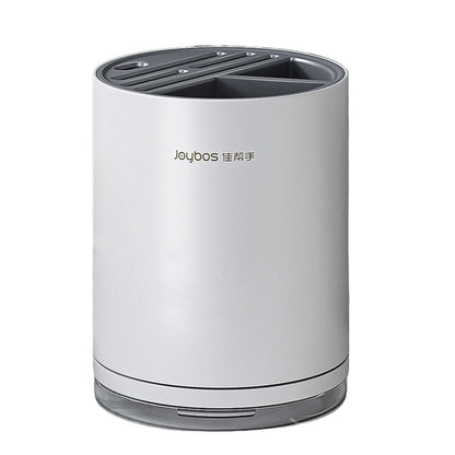 Joybos - Organizador De Cuchillos Redondo Con Ranura Universal Para Cocina Blanco