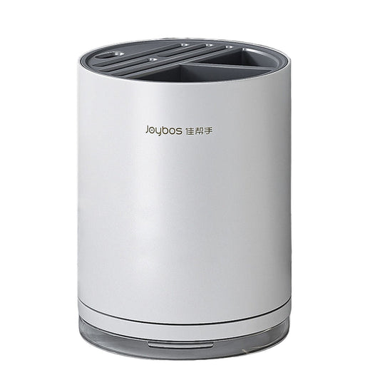 Joybos - Organizador De Cuchillos Redondo Con Ranura Universal Para Cocina Blanco