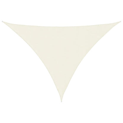 Vidaxl Toldo De Vela Triangular Tela Oxford Color Crema 5x7x7 M_0