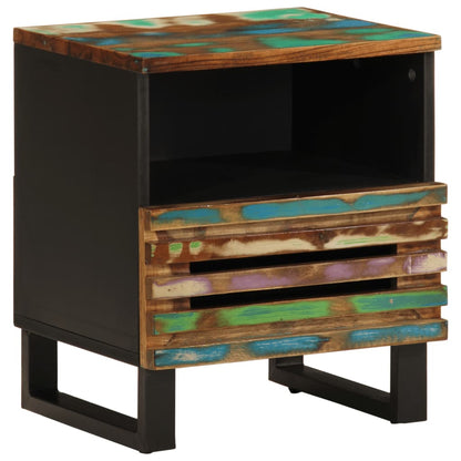Mesitas De Noche 2 Uds De Madera Maciza Reciclada 40x34x46 Cm_0