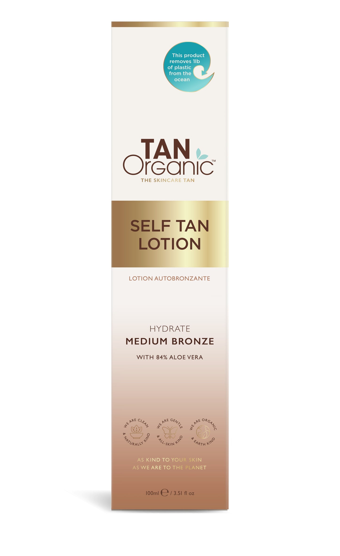 Autobronceador hidratante con color Lotion 100 ml Tanorganic