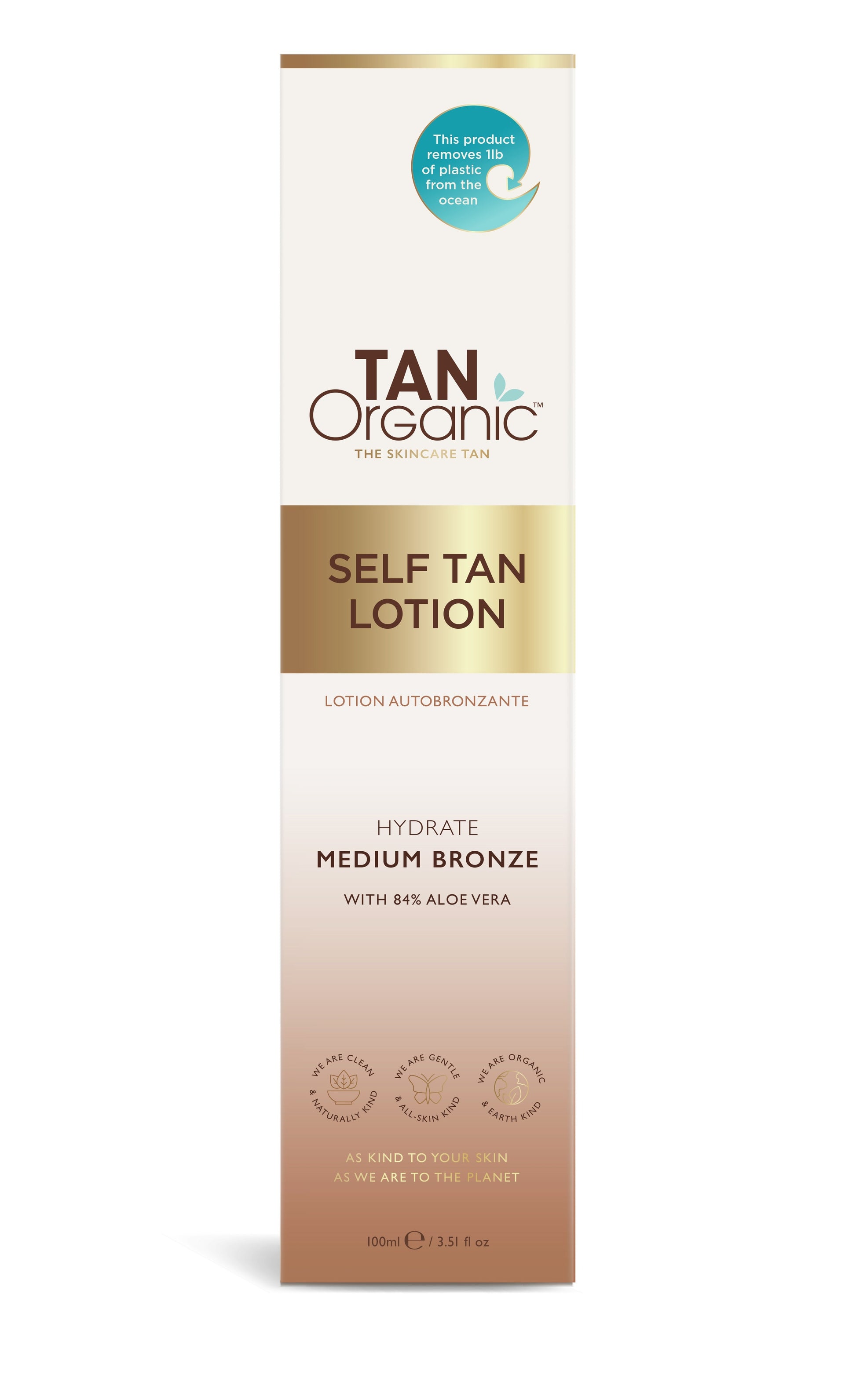 Autobronceador hidratante con color Lotion 100 ml Tanorganic