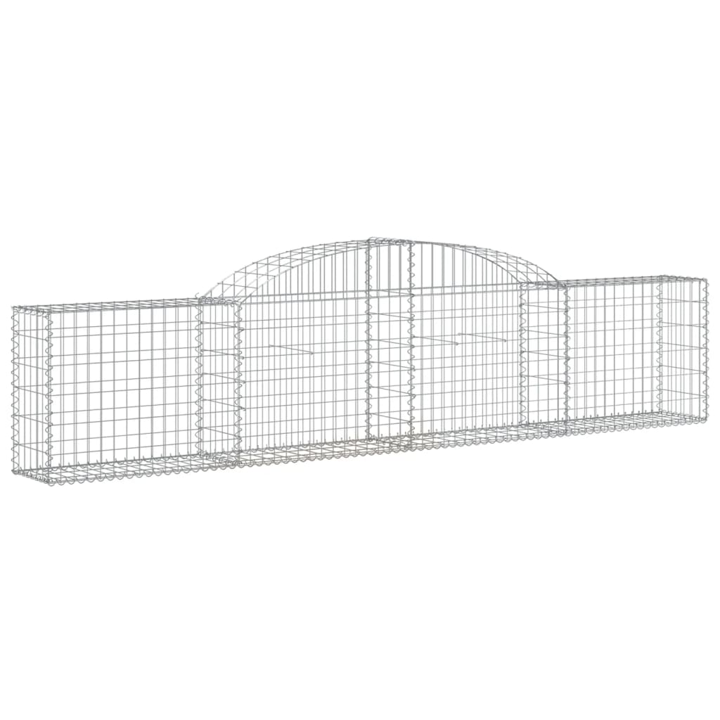 Cestas De Gaviones 20 Uds Forma De Arco Hierro 300x30x60/80 Cm_2