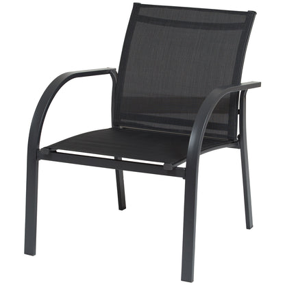 Outsunny Conjunto Sillones Para Jardín Con Mesa De Centro Y Sofá De 67x110x76 Cm_4
