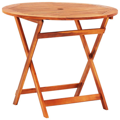 Set De Comedor De Jardín Plegable 5 Pzas Madera Eucalipto / Vetonek_3