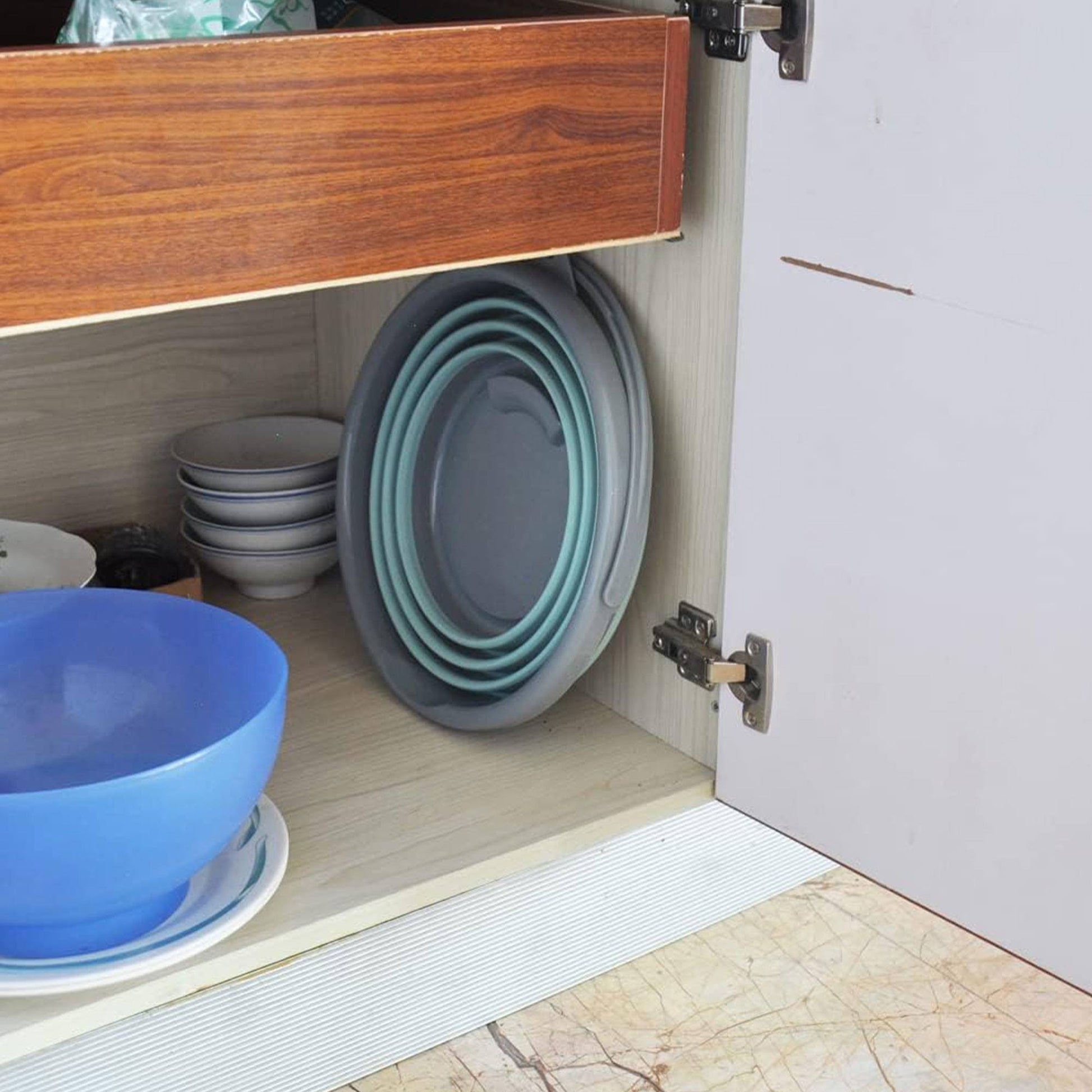 Well Home Cubo Plegable 10l Verde Claro_3