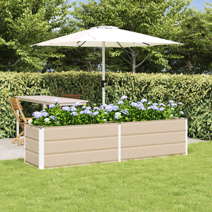 Jardinera Marfil 195 X 50 X 45 Cm Acero Galvanizado_1