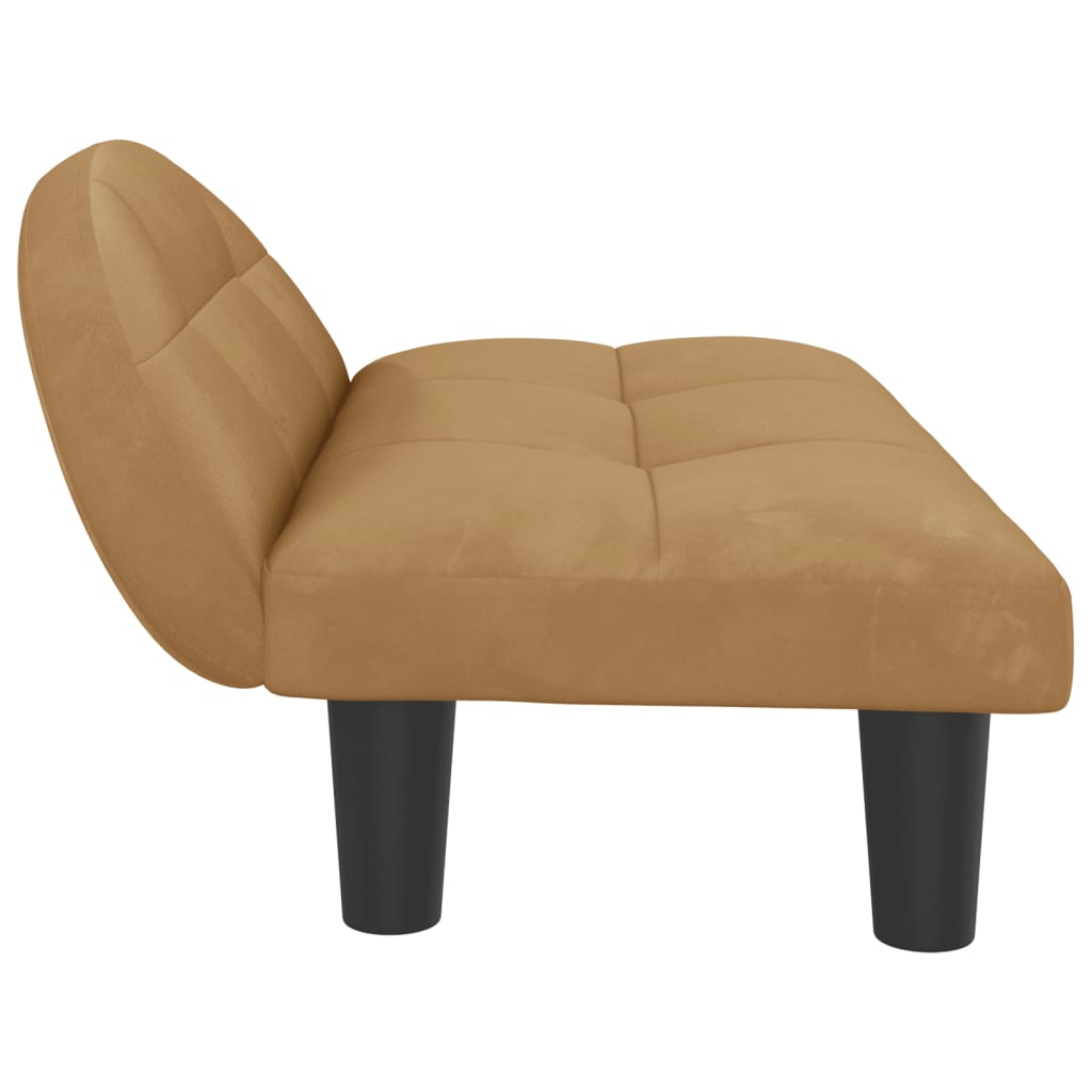 Cama Para Perros De Terciopelo Marrón 70x52x30 Cm / Vetonek_3