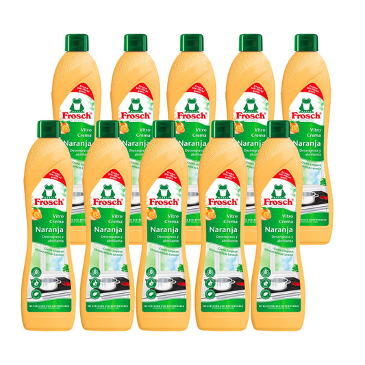 Pack 10x Vitrocerámica naranja Frosch 500 ml