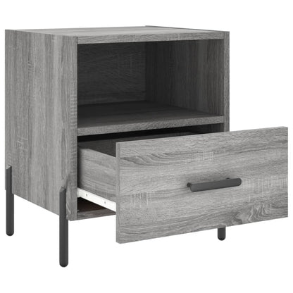 Mesitas Noche 2 Uds Madera Ingeniería Gris Sonoma 40x35x47,5 Cm_3