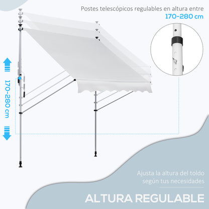 Outsunny Toldo Manual Retráctil 2x1_3