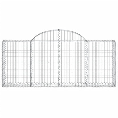 Cestas De Gaviones 4 Uds Forma De Arco Hierro 200x30x80/100 Cm_3