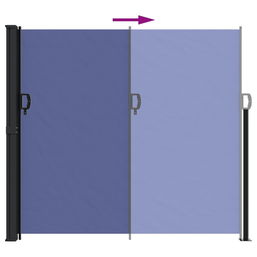 Vidaxl Toldo Lateral Retráctil Azul 180x500 Cm_4