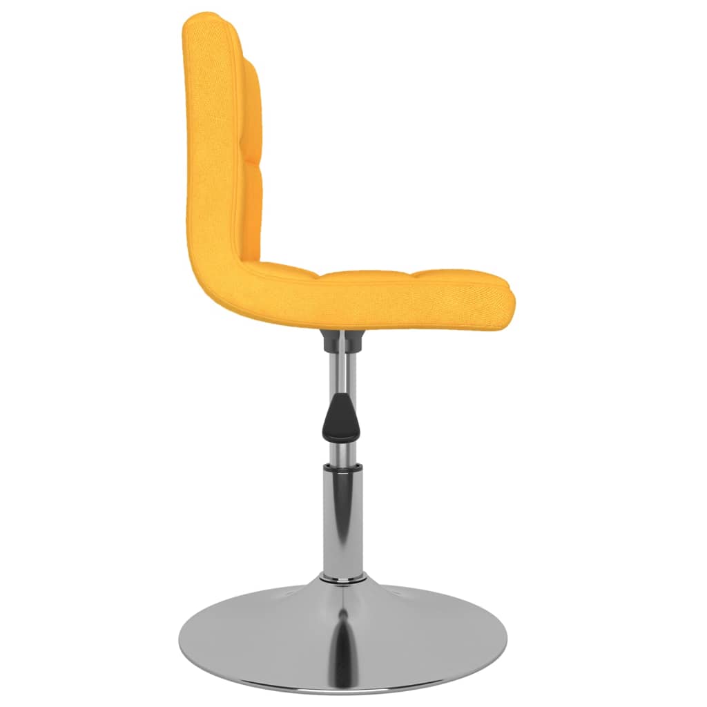 Taburete De Cocina Giratorio De Tela Amarillo_2
