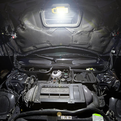 Linterna Led Profesional Compacta Engomada Bateria Recargable 500 Lumenes Con Función Powerbank, Iman, Soporte Y Gancho_2