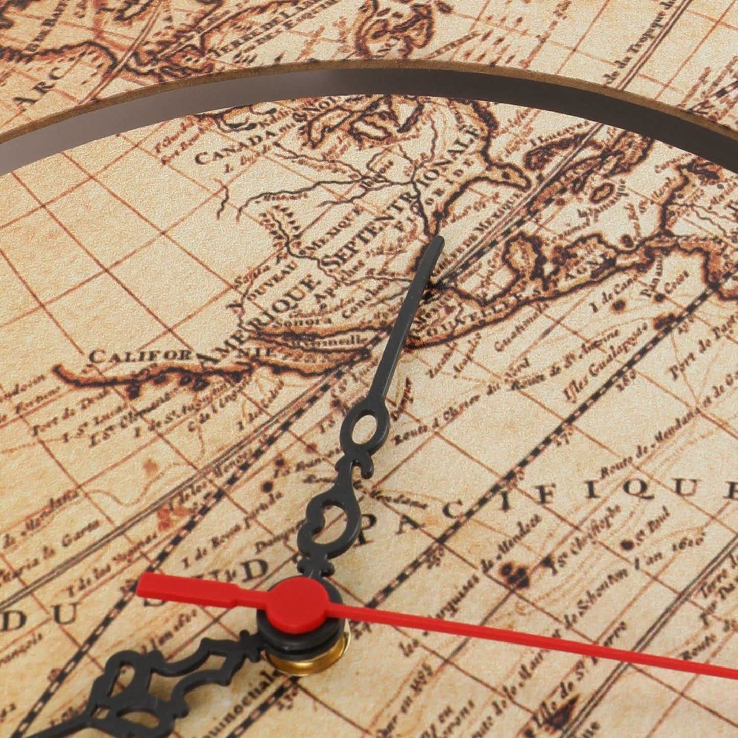 Reloj Mdf Decorativo Mapamundi (2 Piezas)