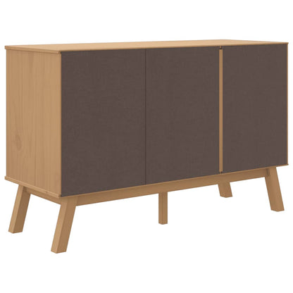 Aparador Olden Madera Maciza Pino Gris Y Marrón 114x43x73,5 Cm / Vetonek_4