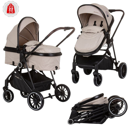 Carrito De Bebé Duo Convertible Aura Hasta 22 Kg Macadamia_0