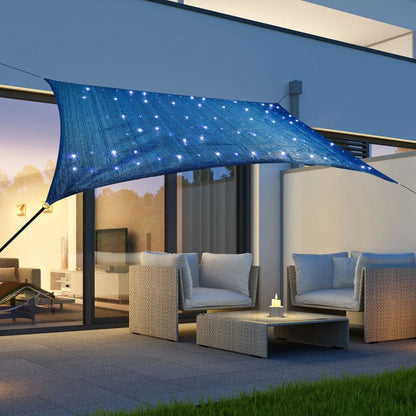 Hi Toldo Solar Con 100 Led Azul Claro 2x3 M_1