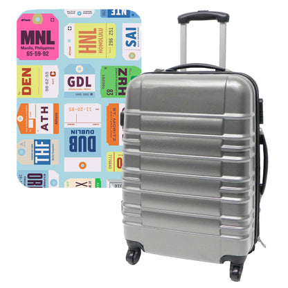 Set De Maleta 64x45x28cm Con Funda Protectora'city Plates'