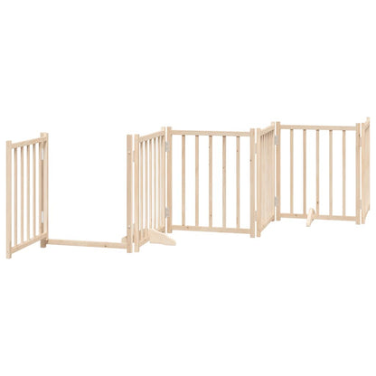 Vidaxl Puerta Para Perros Plegable 15 Paneles Madera De Álamo 750 Cm_3