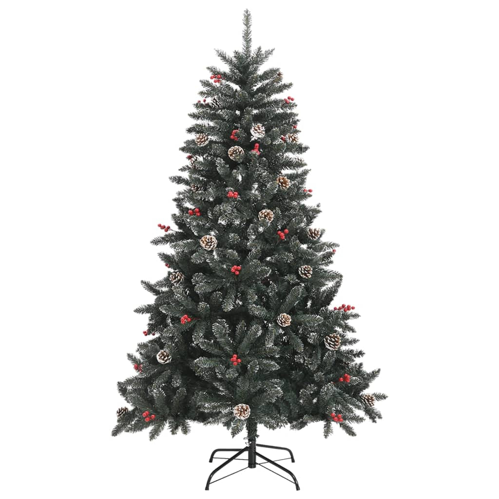 Vidaxl Árbol De Navidad Artificial Con Soporte Pvc Verde 120 Cm_0