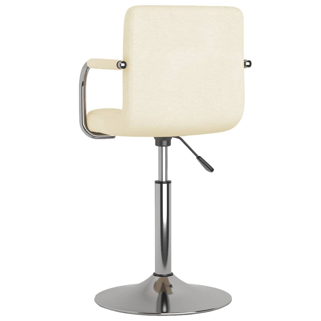 Taburete De Cocina De Tela Color Crema_3