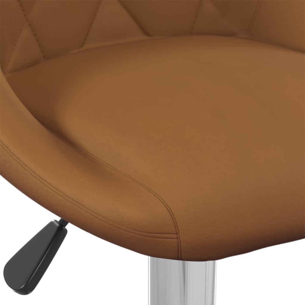 Taburete De Cocina De Terciopelo Marrón_5